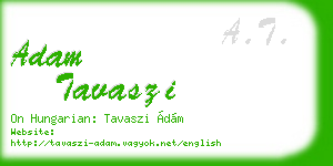 adam tavaszi business card